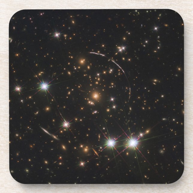 Der Sonnenaufgang in einem riesigen Galaxiehaufen Getränkeuntersetzer (Vorderseite)
