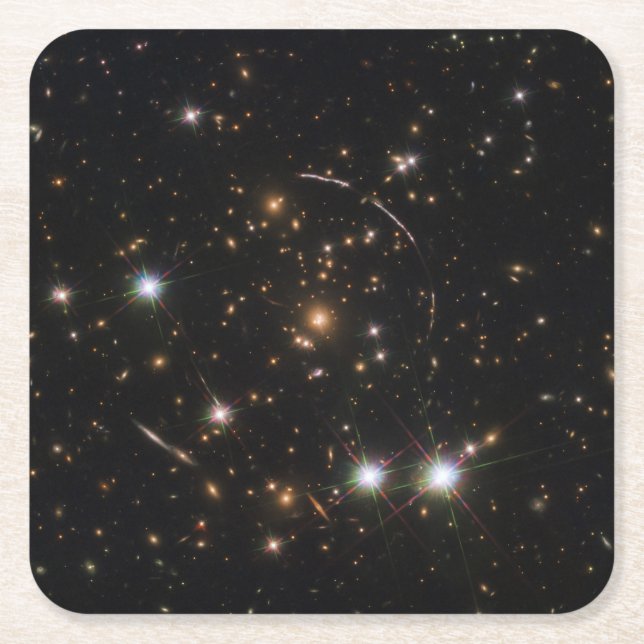 Der Sonnenaufgang in einem riesigen Galaxiehaufen Rechteckiger Pappuntersetzer (Vorderseite)