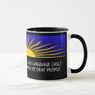 Der Sonnenaufgang von ASL Tasse