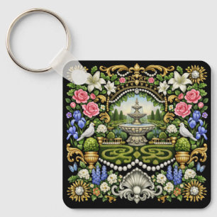 Der Sonnengarten im Stil von Versailles  Schlüsselanhänger