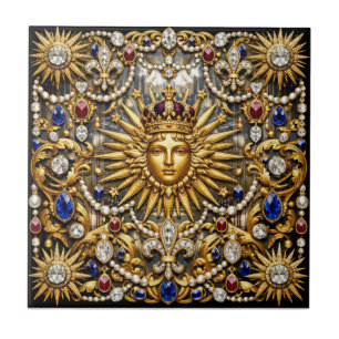 Der Sonnenkönig Versailles Französisch verziert Fliese