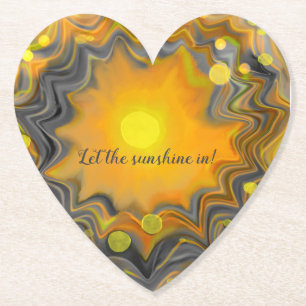 Der Sonnenschein in der Retro-Liebe gelassen Untersetzer