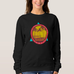 Der Sonnenuntergang der Palmen der Nordküste Hawai Sweatshirt