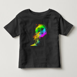 Der Sonnenuntergang träumt von Palmen Kleinkind T-shirt