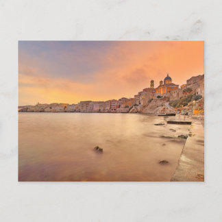 Der Sonnenuntergang von Agios Nikolaos auf der Ins Postkarte