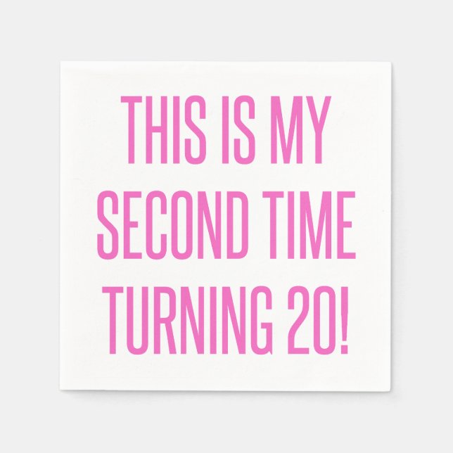 Der sonnige 40. Geburtstag für Frauen Serviette (Vorderseite)