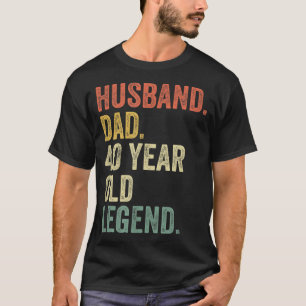 Der sonnige 40. Geburtstag für Männer gibt Vintage T-Shirt