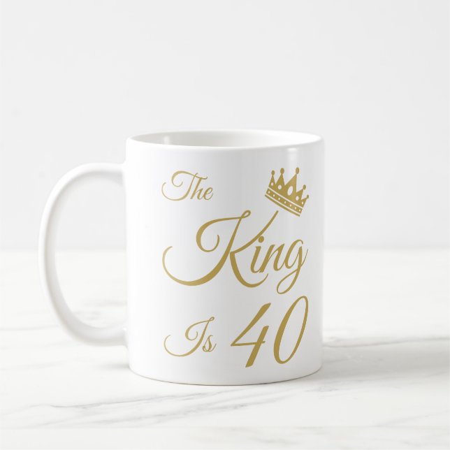 Der sonnige 40. Geburtstag für Männer Kaffeetasse (Links)