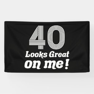 Der sonnige 40. Geburtstag für sie Banner