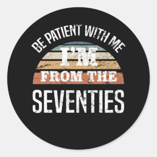 Der sonnige 50. Geburtstag bin ich aus dem 70er Runder Aufkleber