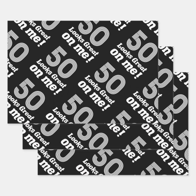 Der sonnige 50. Geburtstag für sie Geschenkpapier Set (Set)