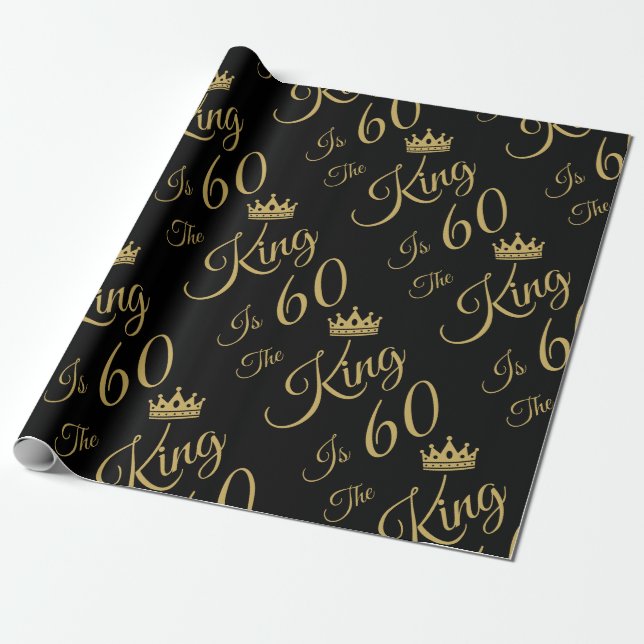 Der sonnige 60. Geburtstag für Männer Geschenkpapier (Ungerollt)