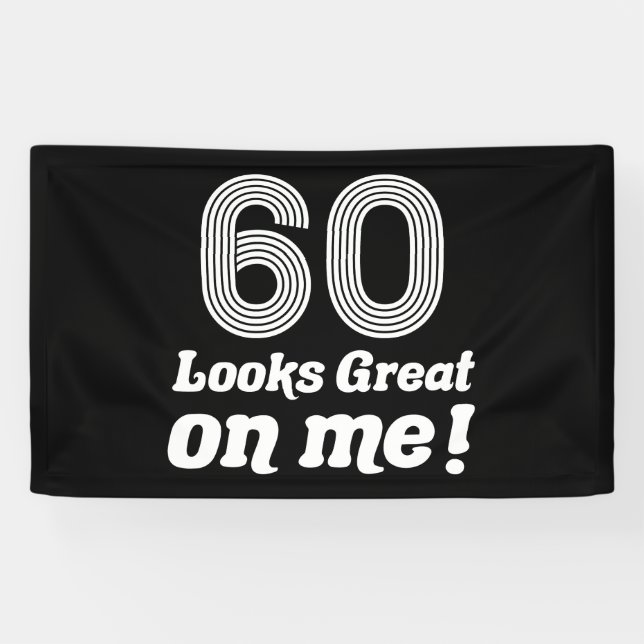Der sonnige 60. Geburtstag für sie Banner (Horizontal)