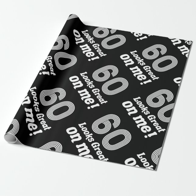 Der sonnige 60. Geburtstag für sie Geschenkpapier (Ungerollt)