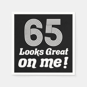 Der sonnige 65. Geburtstag für sie Serviette