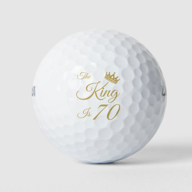 Der sonnige 70. Geburtstag für Männer Golfball (Vorderseite)