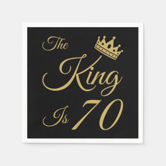 Der sonnige 70. Geburtstag für Männer Serviette