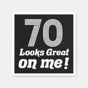 Der sonnige 70. Geburtstag für sie Serviette