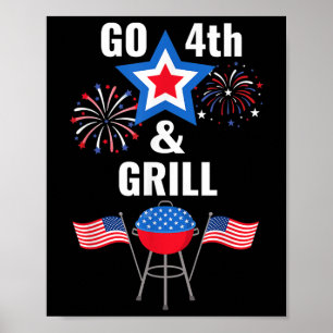 Der sonnige Amerikanische Unabhängigkeitstag geht Poster