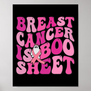 Der sonnige Brustkrebs ist der Booblatt Ghost Pink Poster