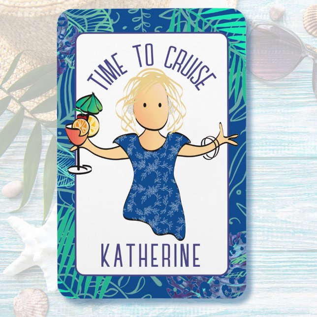 Der sonnige Cartoon für ihre tropische Strandtrepp Magnet (Von Creator hochgeladen)