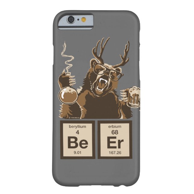 Der sonnige Chemiebär entdeckte Bier Case-Mate iPhone Hülle (Rückseite)