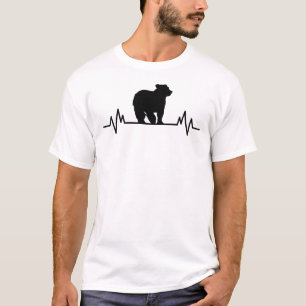 Der sonnige Eisbär trägt Heartbeat Fun Animal Gift T-Shirt