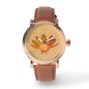 Der sonnige Erntedank Türkei im Herbst Armbanduhr