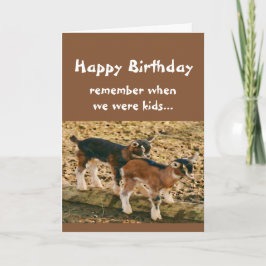 Der sonnige Geburtstag über dem Hügel Alte Ziege S Karte