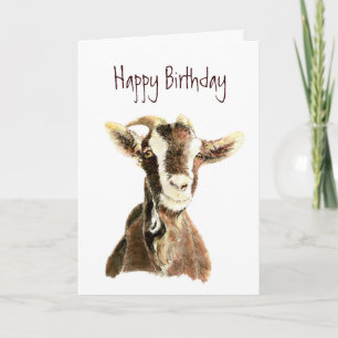 Der sonnige Geburtstag, von der alten Ziege, die S Karte