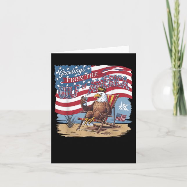 Der sonnige Golf der USA Trump - Grüße aus dem Gol Karte (Vorderseite)