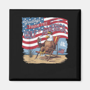 Der sonnige Golf der USA Trump - Grüße aus dem Gol Magnet