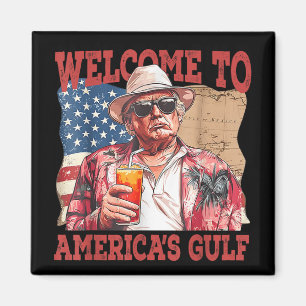 Der sonnige Golf von USA Trump im Golf von Amerika Magnet
