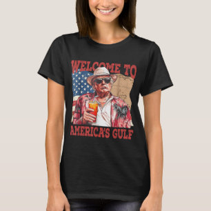 Der sonnige Golf von USA Trump im Golf von Amerika T-Shirt