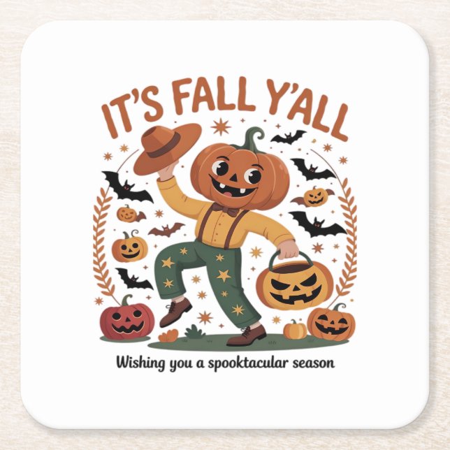 Der sonnige Halloween Herbst Niedlich Herbst 2009  Rechteckiger Pappuntersetzer (Vorderseite)