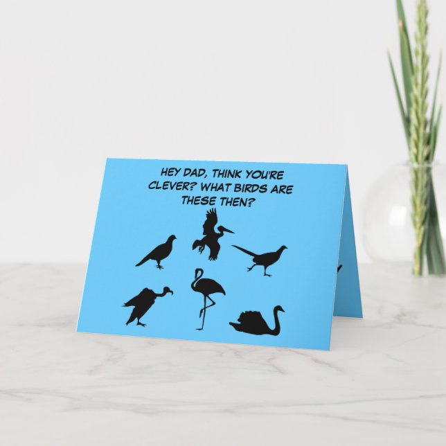 Der sonnige, leicht unhöfliche Vatertag Karte (Vorderseite)