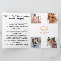 Der sonnige "Mama Unbezahlter Therapeut" Blumenmut
