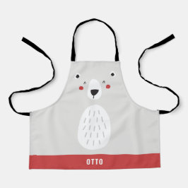Der sonnige niedliche Eisbär personalisiert Schürze