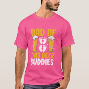 Der sonnige Vater von zwei Bienen trinkt zwei Gend T-Shirt