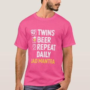 Der sonnige Vater von zwei Bienen trinkt zwei Gend T-Shirt