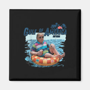 Der sonnige Vintage Golf von Amerika 2025 Magnet