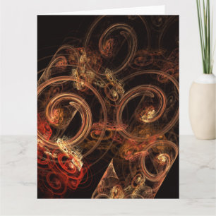 Der Sound der Abstrakten Musikkunst Dankeskarte