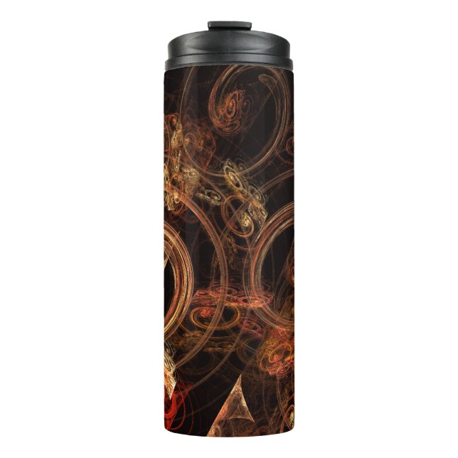 Der Sound der Abstrakten Musikkunst Thermosbecher (Vorderseite)