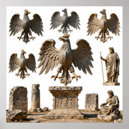 Der Souveräne Adler-Altaraufsatz Poster