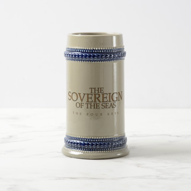 Der Sovereign des Seelogos Stein Bierglas (Mittel)
