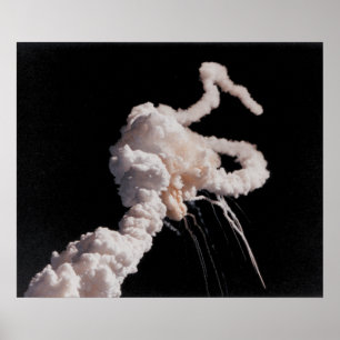Der Space Shuttle Challenger Desaster Poster
