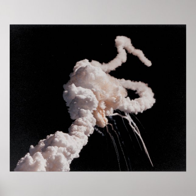 Der Space Shuttle Challenger Desaster Poster (Vorne)