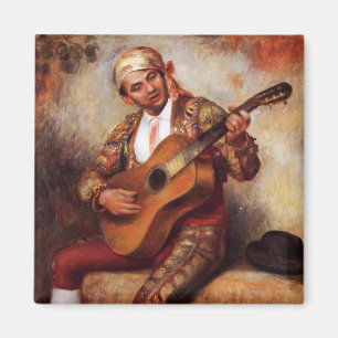 Der spanische Gitarrist (von Pierre-August Renoir) Magnet