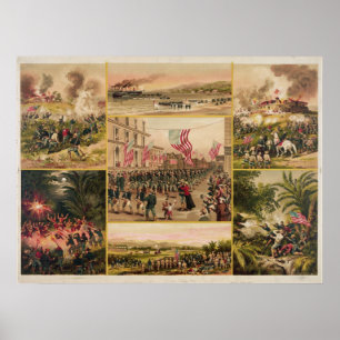 Der spanish-amerikanische Krieg durch Hoover Poster