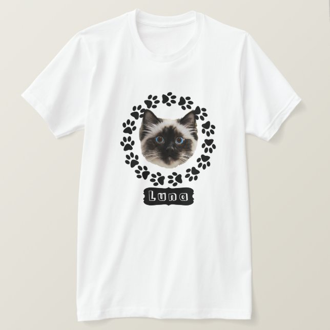 Der Spaß an der Cutout-Seite Ihrer Katze T-Shirt (Design vorne)